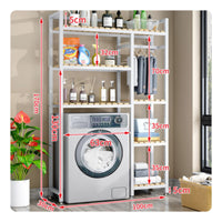 Over-the-Washer Storage Rack Heavy-Duty over Washer Storage Rack High Load Capacity Multi-Tier Plant Stand for Balcony, Washroom