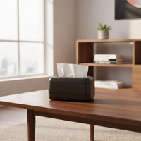 Wood Grain Tissue Box Long-Lasting Wood Look Tissue Box Cover Easy to Accessible