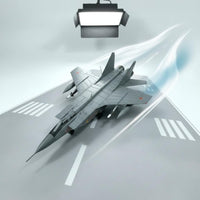 MiG-31 Diecast Model Collector Gift MiG-31 Model Plane Realistic Copy Diecast Fighter Plane for Desk