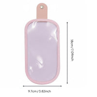 Transparent Glasses Case Portable Snap Closure Eyeglass Sleeve Lightweight