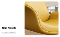 Upholstered Rotating Armchair Luxury & Design Workplace Seating High Spinerest Height Adjustable for Executives, Teenagers