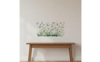 Cosmos Flower Wall Decal Self Botanical Window Cling Watercolor Design