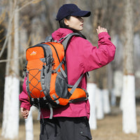 跨境新款户外骑行登山包简约轻便防泼水多功能双肩包大容量徒步包