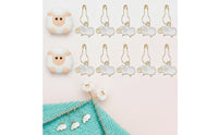 Snap-on Stitch Marker with Needle Stopper Decorative Stitch Marker Cute Needle Stopper Repositionable for Makers