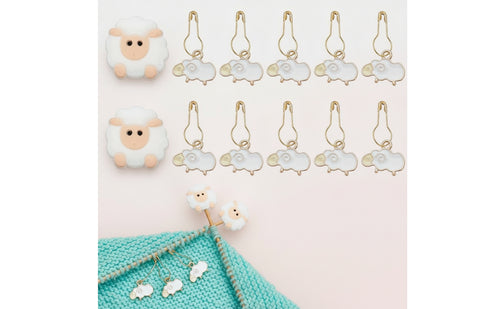 Snap-on Stitch Marker with Needle Stopper Decorative Stitch Marker Cute Needle Stopper Repositionable for Makers
