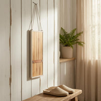 Rectangular Wooden Plaque Narrow Shape House Decoration Lightweight
