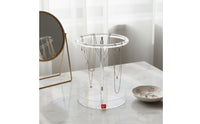 Transparent Acrylic Jewelry Stand Multi-Tier Necklace Display Rack Space-Saving Earring Holder Stand Easy to See for Vanity, Bedroom