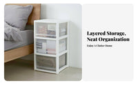 Stackable Drawer Unit Large Capacity Stackable Sliding Drawer effortless Glide
