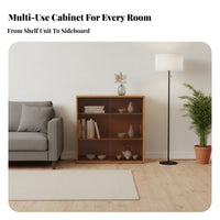 Vintage Hutch Cabinet Glass Doors book cabinet Multi-Functional Easy to Clean for Decor fans, Families, Living Room, Hallway