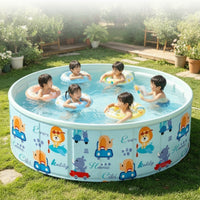 Collapsible Foldable Pool Easy-Draining Foldable Swimming Pool Portable Quick Setup for Children, Toddlers, Backyard, Patio, Indoor