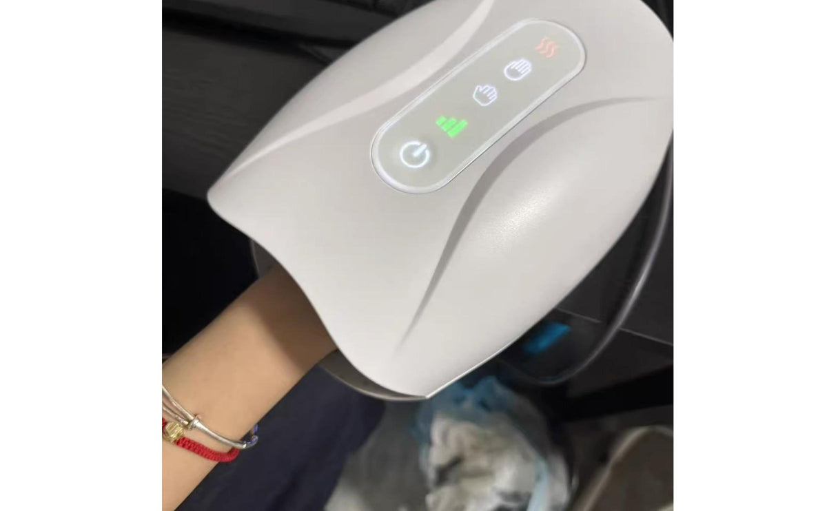 Heating Function Electric Hand Massager Acupressure Massage Hand and Wrist Massager Deep Kneading Personal Care Appliance Soothing Heat for Office Workers, Elderly, Gamers, Travel