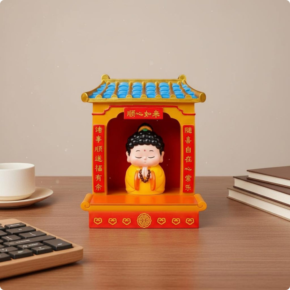 Fortune Shrine Ornament Gift Idea Fortunate God Figurine Festive Decoration