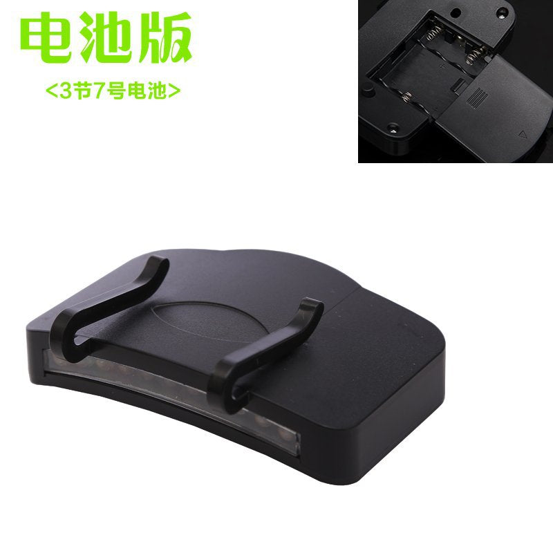 新款充电式11LED夹帽灯夜钓LED头灯钓鱼灯上饵灯帽檐灯渔具用品