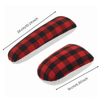 2 Pieces Ironing Pad Set Heat-Resistant Laundry Aid Plaid for Garment Care