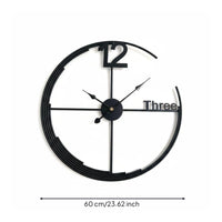 Minimalist Metal Wall Circular Timepiece Modern Metal Wall Circular Timepiece