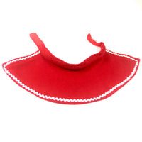 Christmas Pet Cape Bow Tie Scarf Set for Cats and Small Dogs, Reversible Fleece