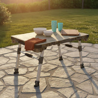 Multi-Function Rolling Camp Table Foldable Design Convertible Camping Table Cart