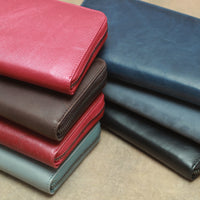 Accordion Genuine Leather RFID Blocking Passport & Credit Card Holder Wallet for Men and Women