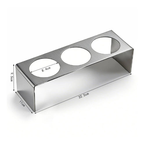 3 Pieces Coffee Bar Organizer Multi-Compartment Bar Cup Rack Modern Design