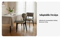 Cane rear Side Chair Curved rearrest Kitchen Seat Padded pad for Dining Room