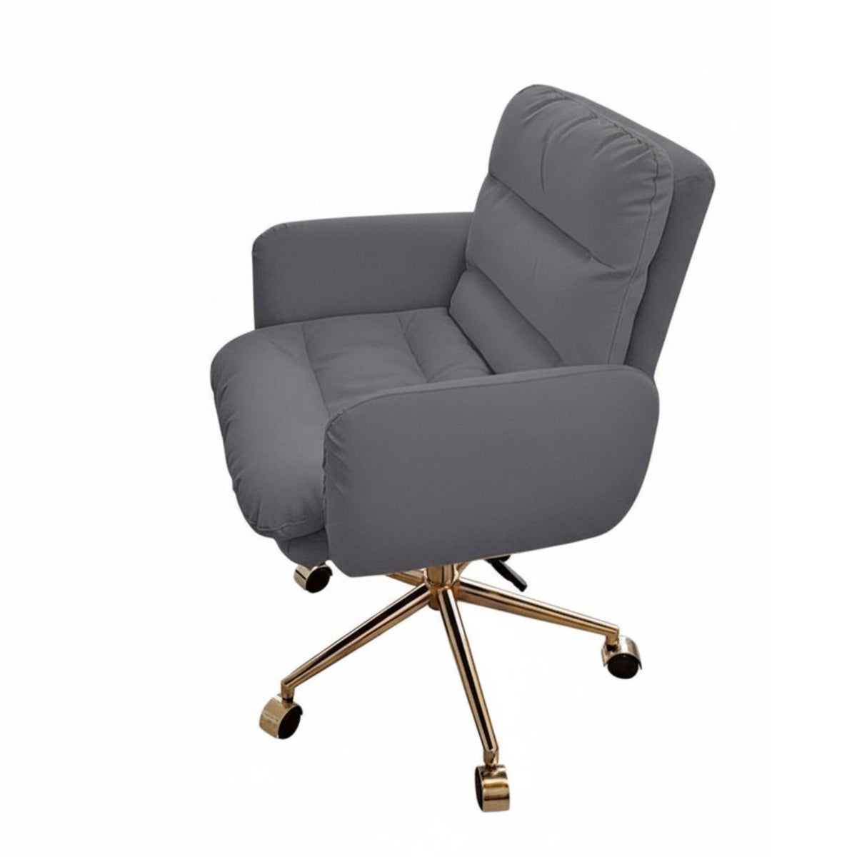 Scalloped Back Chair Height Adjustable Vanity Stool Comfortable Cushion Thick Cushioning for Women, Home Office Workers, Bedroom
