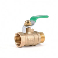 Brass Ball Valve with Lever Handle Compact Inline Shutoff Valve with Bracket Plumbing Fitting Quarter-Turn Full Port