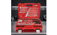 Mechanics Tool Set 82-Piece Socket and Ratchet Set Alloy Tool Steel Tool Kit with Carrying Case for Home Mechanics, Auto Repair, Car Maintenance