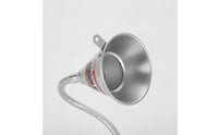 Long-Reach Funnel with Flexible Hose Corrugated Funnel with Bendable Tube Threaded Metal for Mechanics, DIYers, Automotive Maintenance, Motorcycle Repair, Garage