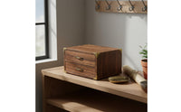 Wooden Drawer Organizer Space-Saving Retro Desktop Storage Box Rustic Storage Drawers Versatile Apothecary Cabinet Pre-Assembled