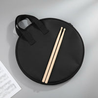12 Inch Drum Pad Bag Waterproof Drum Pad Carrying Bag Drumstick Pocket Musical Instrument Accessory for Drummers, Students, Travel, Music Class