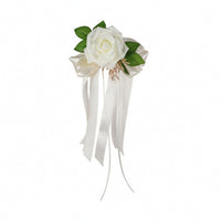 Wedding Car Flower Romantic Flower Decoration with Ribbon Floral for Door Handle