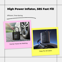 Cordless tire inflator with gauge