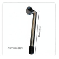 Metal Construction Cycle Gooseneck Stem Silver Finish Bike Handlebar Riser