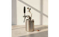 Stainless Steel Mini Keg with Faucet Pressurized Mini Keg Brushed Growler Long-Lasting for Homebrewers