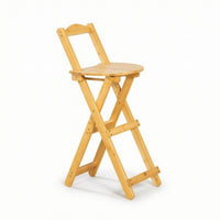Bar Stool with Backrest Modern Folding Stool with Backrest Eco-Friendly