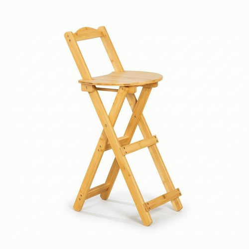 Bar Stool with Backrest Modern Folding Stool with Backrest Eco-Friendly