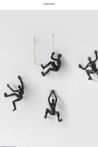 Resin Wall Art Figure of Person for Living Room Office Nordic Style