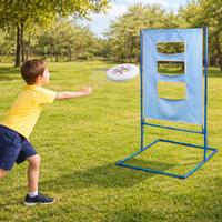 Disc Toss Game, Outdoor Yard Games for Beach Adults, Portable Metal Frame for Tailgate Family Entertainment