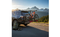 Universal Fit Trunk Mount Bike Rack Heavy Duty Rear Car Cycle Holder Foldable Design Strap-on Bike Carrier for Outdoor Enthusiasts, Families, Road Trips, Travel, Camping