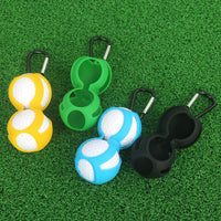 新款双位球套 硅胶高尔夫球收纳套双球套球具收纳套 golf球场配件