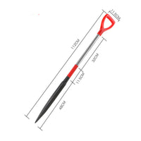Long Handle Triangular Head Ice Ice Pick Blade Ice Ice Pick Weighted Design Driveway De-Icing Tool Comfortable Grip for Anglers, Winter