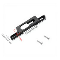 Sliding Door Lock Latch, Adjustable Hook Lock, Zinc Alloy Retainer, Pane Patio Door Hardware Replacement