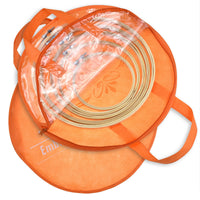 Bamboo Embroidery Hoops Set with Non-Woven Storage Bag, Portable Cross Stitch Rings for Craft Sewing