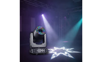 Moving Head Light with Circle 200W Moving Head with LED Circle Professional Lighting Control-Controlled for DJ, Music Festivals, Weddings, Rooms