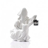 Specter Statue with Lantern Specter Statue Operated Display Piece for Mantel