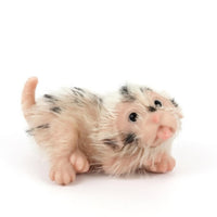 Dog Figurine with Fuzzy Compact Dog Figurine Cute Toy for Desk