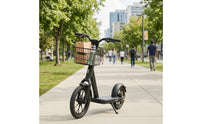 Metal Wire Scooter Storage Basket Easy to Install Scooter Basket with Bracket Long-Lasting Spacious for Daily Commute