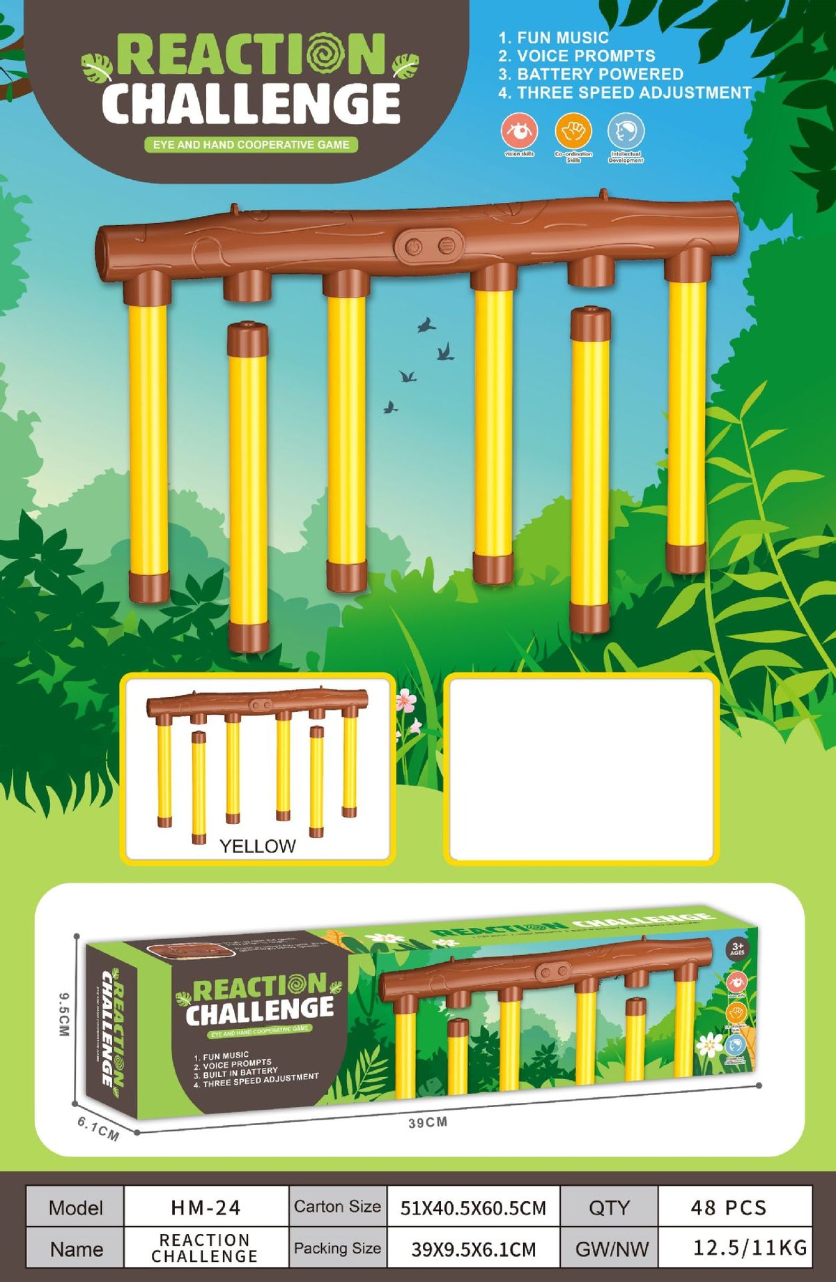 Yellow Hm-24 Battery