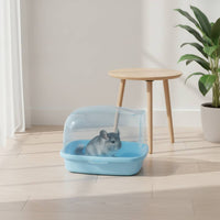 Bathing Enclosure with Clear Cover Translucent for Small Pets, Guinea Pigs