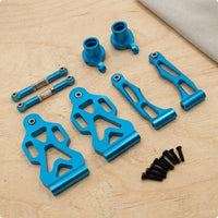 Aluminum Front Arm Set RC Car Front Upgrade Outfit Wear Resistant Aluminum Arm Set for 1/16 16101 16102 16103 16104 16106 16201